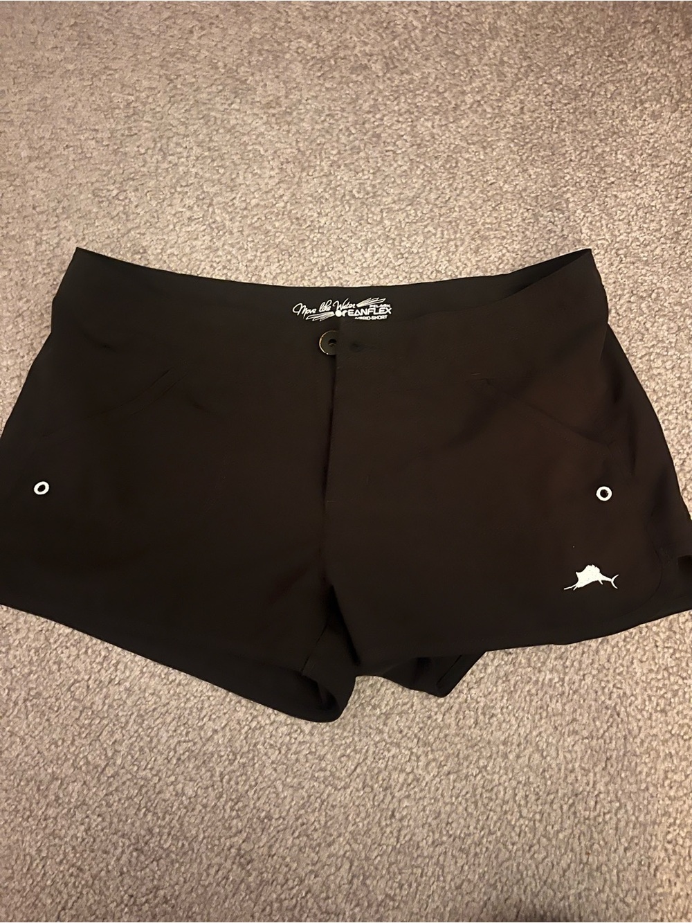 Pelagic Black Women's Bike/Swim Shorts with Subtle Logo